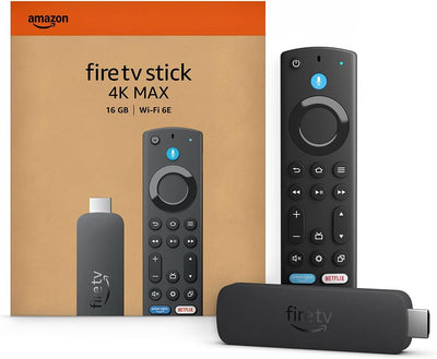 Fire TV Stick 4K Max (2ª Geração) 16GB com Wi-Fi 6E, Dolby Vision/Atmos e Alexa — O Stick Mais Rápido da Linha Fire TV